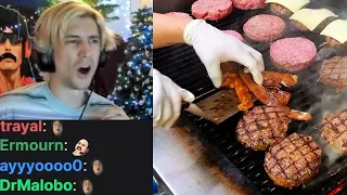 xQc reacts to American Food - The BEST BEEF SHORT RIB BURGERS in Chicago! The Bad Apple