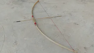 Build an extremely strong bamboo bow and arrow (THCH