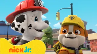 PAW Patrol | ¡Marshall de PAW Patrol visita a Rubble! | Nick Jr. en Español