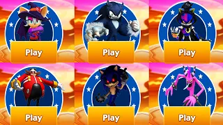 Sonic Dash - Halloween - Werehog vs Reaper Metal Sonic vs Witch Rouge - All Characters Unlocked Run
