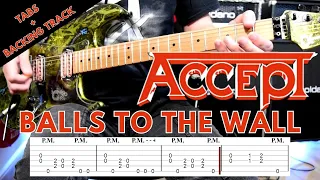 Balls to the Wall Accept cover / Tabs / Lesson / Tutorial / Backing track