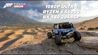 FORZA HORIZON 5 / RYZEN 5 5600G / RX 580 8GB 2048SP / TESTING IN 1080P ULTRA !