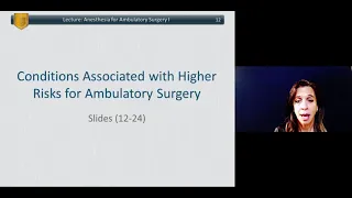 ANADVv2 1 11A Anesthesia for Ambulatory Surgery I