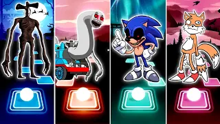 Siren Head 🆚 Thomas Train Exe 🆚 Sonic Exe 🆚 Crazy Tails. 🎶 Who Is Best?
