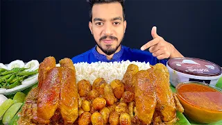 2 SPICY WHOLE CHICKEN CURRY 🐓 SPICY QUAIL EGG CURRY EATING SHOW | ASMR MUKBANG WHOLE CHICKEN CURRY
