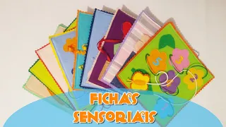 Fichas sensoriais / Atividades pedagógicas em feltro