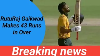 Rituraj Gaikwad created history today match 1 Over 43 Runs