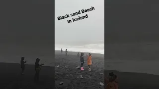 The Most Dangerous Beach in Iceland 🇮🇸 #iceland #blacksandbeach