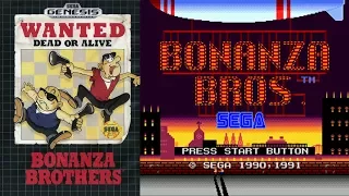 Bonanza Bros. Gameplay (Sega Genesis/Mega Drive)