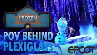 Frozen Ever After Ride POV Behind Plexiglass - EPCOT