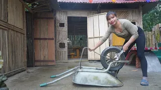 Repair and restore one-wheeled turtle carts carrying furniture - Mechanical Girl, Single mom farm