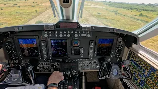 King Air B350 - landing on a "hot&high: airport in Africa!