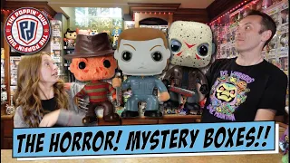 HORROR!! FUNKO POP MYSTERY BOX UNBOXING!! AUTOGRAPH!! This WAS CRAZY FROM THE START!!