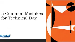 5 Common Mistakes for Technical Day | ADC Part 2 Australia