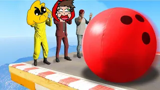 GTA 5 pero NOS MATAN TRAMPAS TROLL 😨 GTA 5 DEATHRUN #2