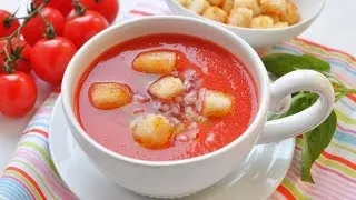 Гаспачо (холодный томатный суп). Готовим дома