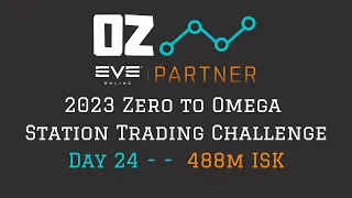 2023 Zero to Omega Station Trading Challenge - Day 24 (Eve Online)