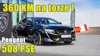 Test Peugeot 508 PSE 360 KM na torze DriveLand (onboard) - hybryda na torze?