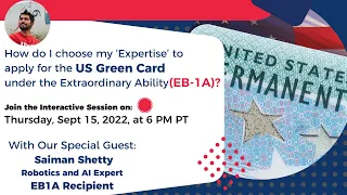 How to apply for EB1 A Green Card: Ranjeet S. Mudholkar - Discussion with Saiman Shetty - Session 5