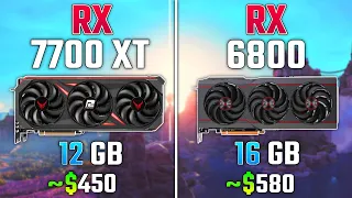 AMD RX 7700 XT vs RX 6800 | Test in 7 Games