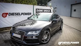 Acceleration 0-210km/h AUDI A7 3.0TDI 245PS to 301PS by DIESELPOWER www.dp-race.com