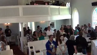 Groom sings bride down the aisle.....SURPRISE!!!!!