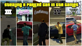 Evolution Of Stealing A Parked Car In GTA Games | PlaySeeker