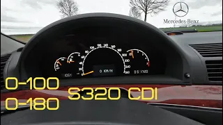 0-100 km/h + | Mercedes S320 CDI W220 Acceleration | Vollgas Beschleunigen | BATU 53