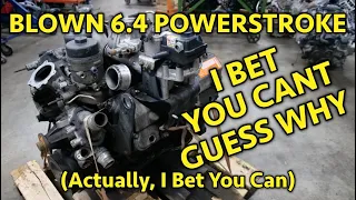 Tearing Down A Ford 6.4L Powerstroke Diesel "Core" Engine. A Pricey Core, But How Did I Fare?