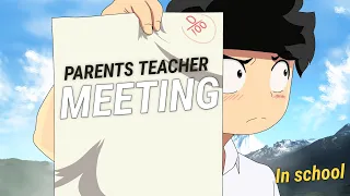 Exam Result - Indian Parents Teacher Meeting - PTM | School times | storytime animation hindi