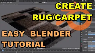 Create A Rug or Carpet In Blender - Tutorial