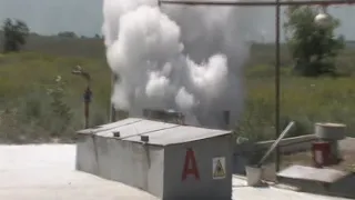 Fire-extinguishing at the gas station