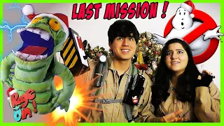 👻Ghostbusters Jr  vs Slimer!  a funny Christmas special reboot DIY home made  Canada Cazafantasmas