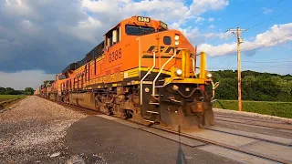 70MPH Trains on the BNSF Marceline Sub featuring UP, Amtrak, and a KCS Mexico Sub re-route!