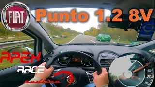 🚗 2011 Fiat Punto Grande 1 2 8V | POV Top Speed German Autobahn