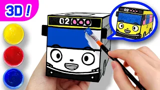 Learn Colors with Tayo l Draw a yellow bus l Learn how to draw l Tayo the Little Bus