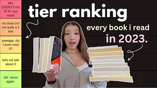 tier ranking all the books I read in 2023 💖📖 best & worst books of 2023 (50+ books + my opinions)