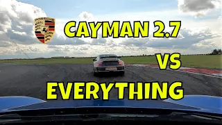 Porsche Cayman 987 vs EVERYTHING on track at Bedford Autodrome