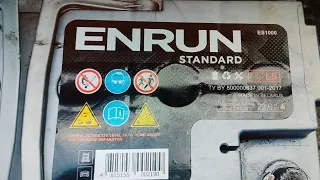 Заряд аккумулятора Enrun  100Ah с приёмки