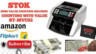 Stok Cash Counting Machine Unboxing Demo Video  Mix | Semi Value Counting machine ST-MVC02