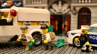 Lego Bank Heist - Police Chase Stop-Motion