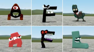 ALPHABET LORE A-L VS NIGHTMARE ALPHABET LORE A-L IN GARRY'S MOD! (2023)