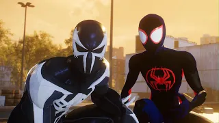 Across the Spider-Verse Black suit version(Marvels Spider-Man 2)