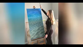 Painting Tropical Shallow Water in Oils