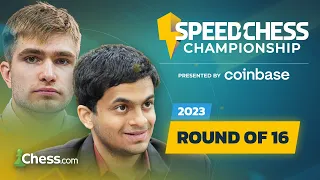 Speed Chess Championship 2023 Round of 16 | Nihal v Sarana | Fastest Speedsters Face Off !coinbase