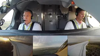 Captain Pauls' beautiful A220-300 Delivery Flight Landing in Riga from Canada!  [AirClips]