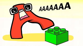 ALPHABET LORE STEPS ON LEGO SINGS Gangsta Paradise | Animation Funny Meme