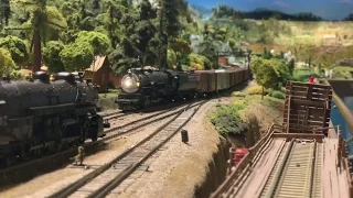 Columbia Gorge Model Railroad Club, SP 3757, Albina to Hood River. CGMRC