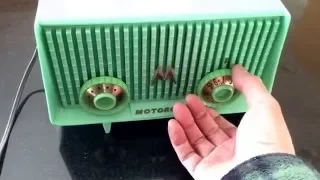 Motorola 56R Sea Green AM Tube Radio Mid Century Vintage Rare! Works Great!
