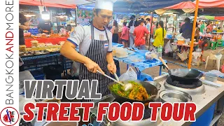 Amazing BANGKOK Virtual STREET FOOD Tour at Din Daeng Market